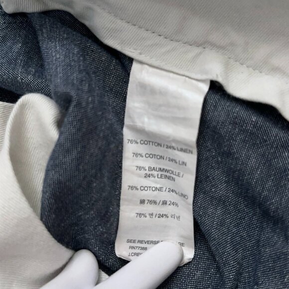 J.Crew Pants Mens Size 30x32 (Fits 30x31) Chino 484 Slim Fit Linen Blend Blue - Picture 6 of 7